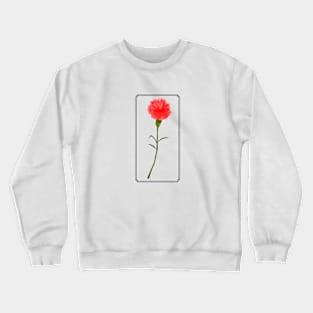 Red flower for valentine day Crewneck Sweatshirt